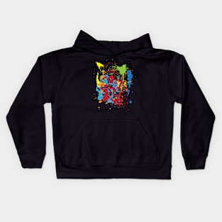 Splash Painting Print Pretty Abstract Splatter Colors Kids Hoodie